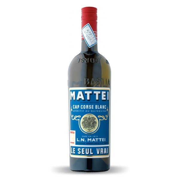 Cap Mattei blanc - Apéritif corse au quinquina - Bouteille 75cl