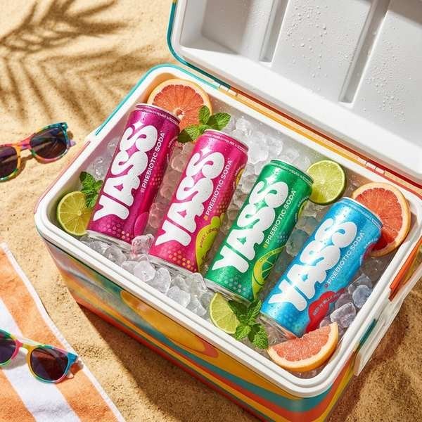 Lot de découverte 4 cannettes Yass (Cherry Cola, Pink Lemonade, Citrus Twister, Red'n Blue Berries) - L'assortiment