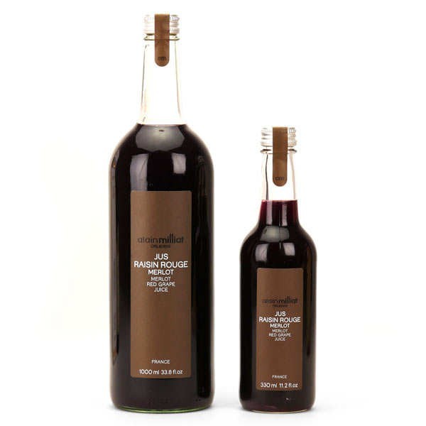 Jus de Raisin Rouge Merlot Alain Milliat - Bouteille 1L