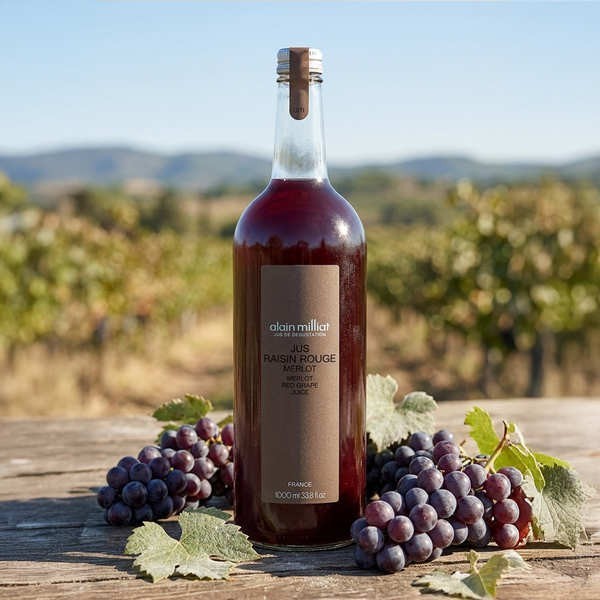 Jus de Raisin Rouge Merlot Alain Milliat - Bouteille 1L
