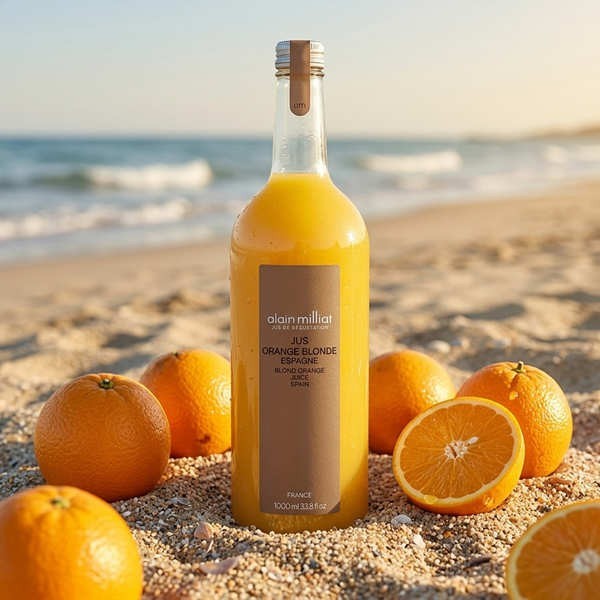 Jus d'orange blonde Alain Milliat - Bouteille de 1L