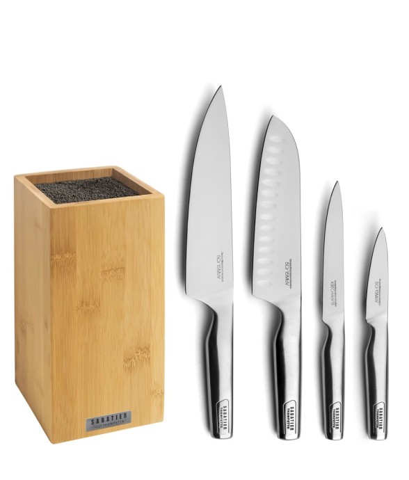 Bloc Bambou 4 couteaux de...