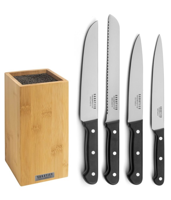Bloc Bambou 4 couteaux de...