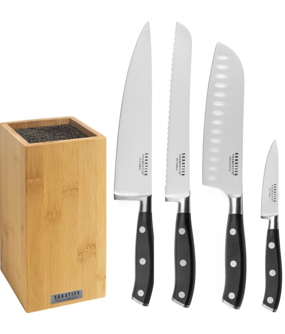 Bloc Bambou 4 couteaux de...