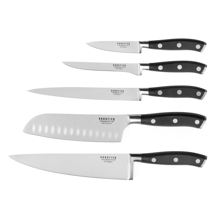 Set 5 couteaux de cuisine Vulcano en inox