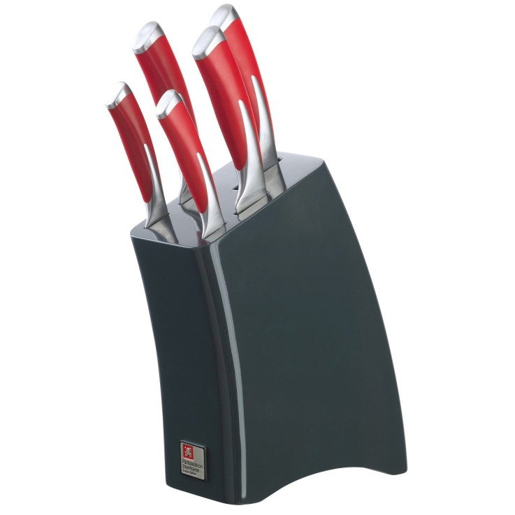 Bloc 5 couteaux de cuisine en inox