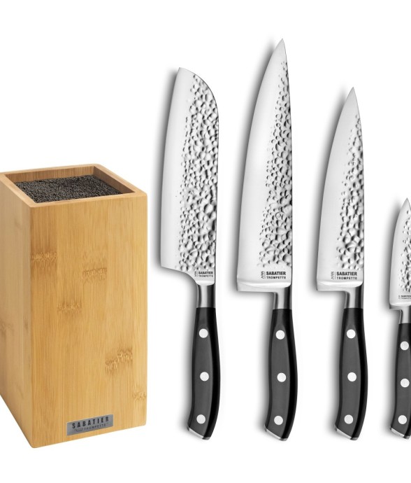 Bloc Bambou 4 couteaux de...