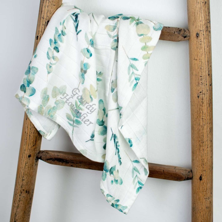 Maxi lange couverture en viscose de bambou, Eucalyptus