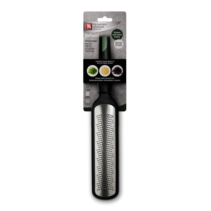 Râpe à main fine avec étui de protection en inox