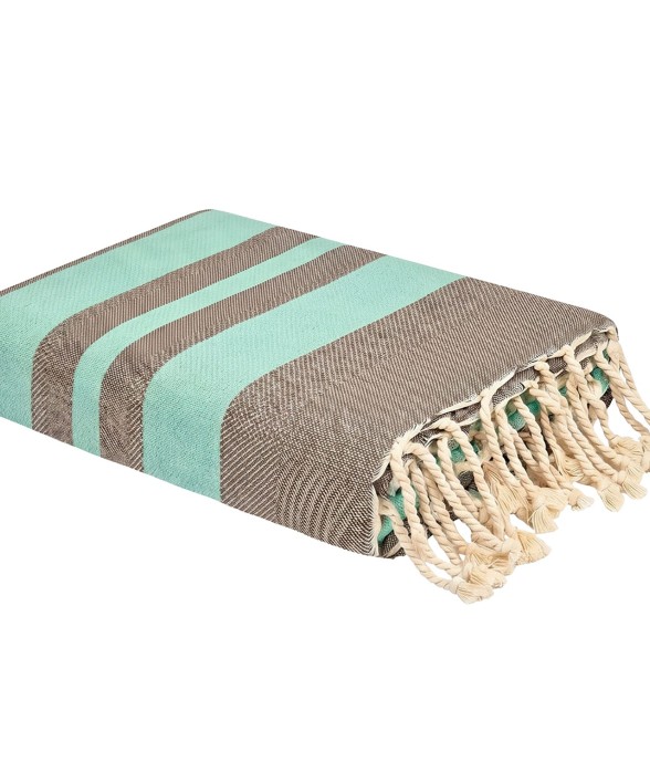 Fouta de plage jacquard en...