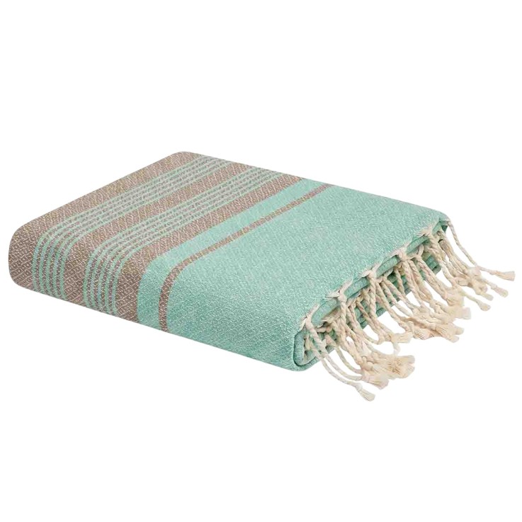 Fouta de luxe jacquard oeil d'oiseau en coton recyclé 1mx2m Spargi