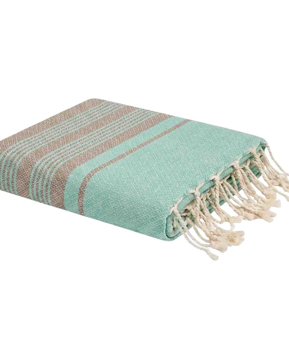 Fouta de luxe jacquard oeil...