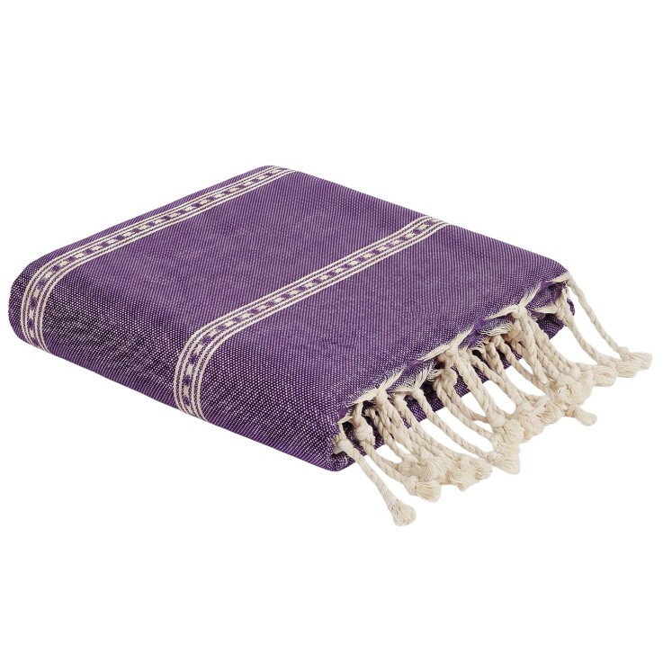 Traditionnelle fouta en coton recyclé anti-sable 1mx2m Djerba