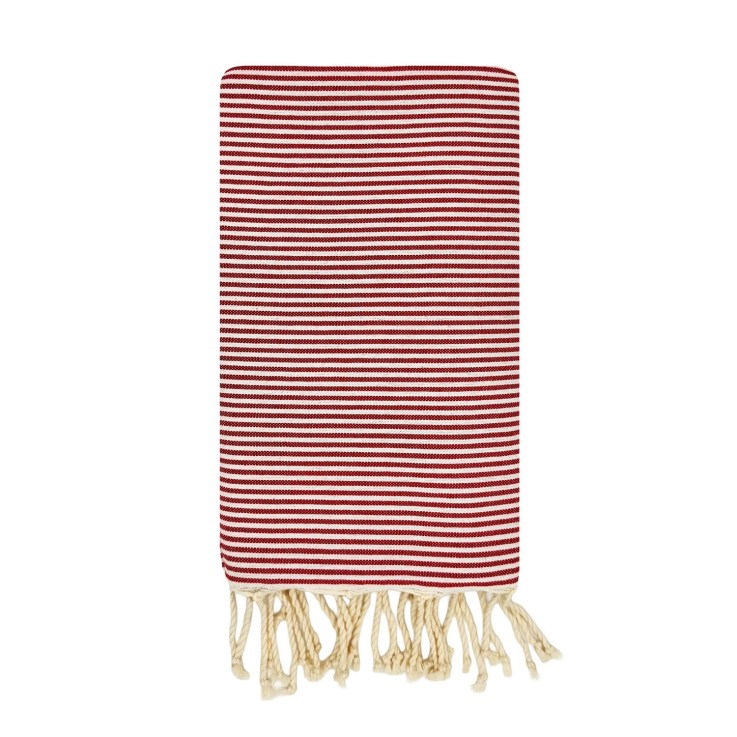 Fouta de plage en coton recyclé anti-sable 1x2m Porquerolles