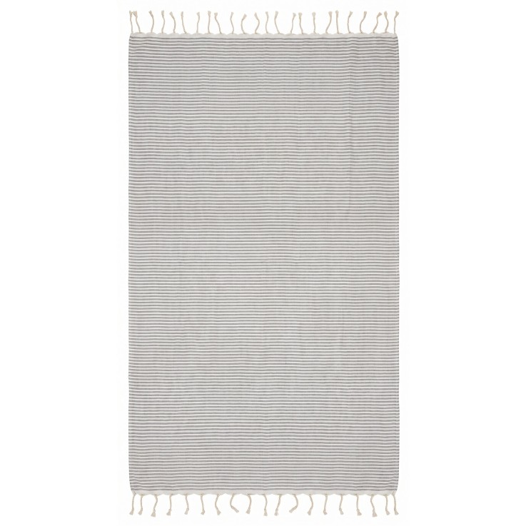 Fouta de plage en coton recyclé anti-sable 1mx2m Ikaria
