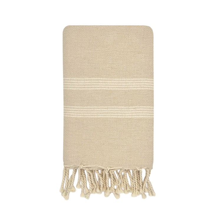Fouta de luxe jacquard diamant en coton recyclé 1mx2m Sicile