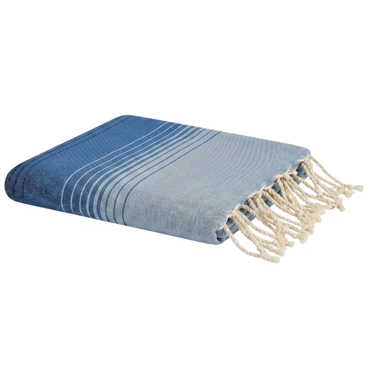 Fouta de plage en coton recyclé anti-sable 1x2m Malta