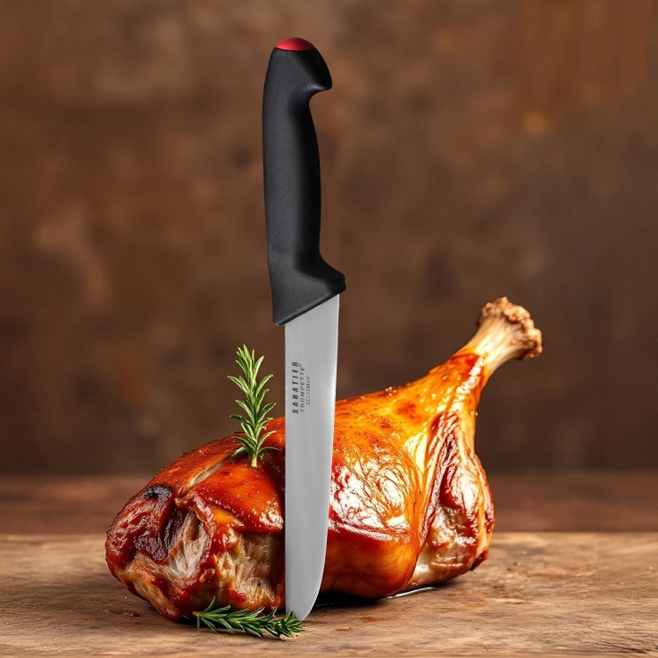 Couteau de boucher 20cm en inox Pro Tech par Sabatier Trompette