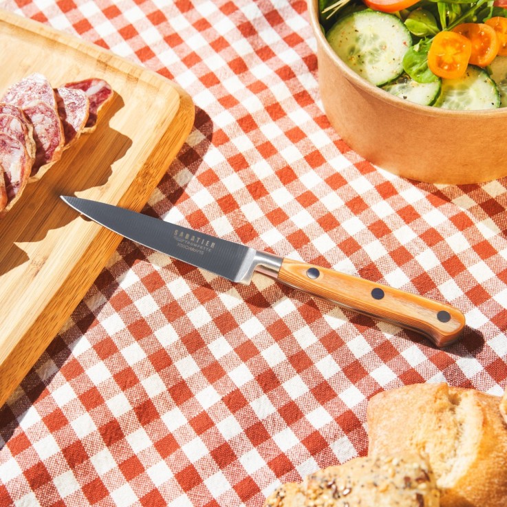 Bloc noir de 5 couteaux de cuisine Essentiel par Sabatier Trompette en inox