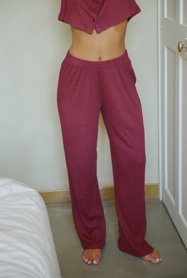 Pantalon Maud violet Coton Bio