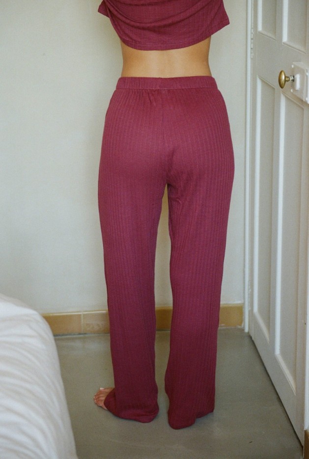 Pantalon Maud violet Coton Bio