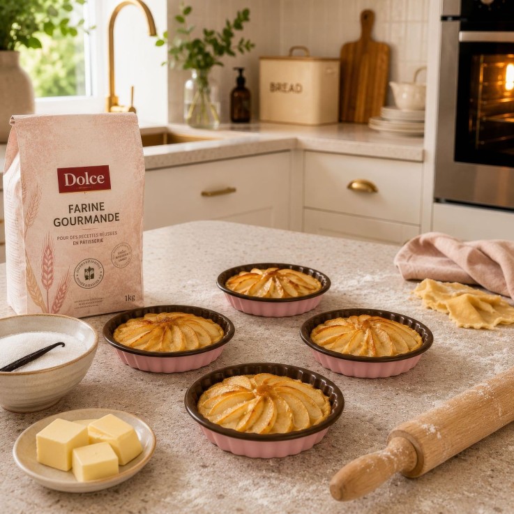 Set 4 moules Tartelettes Dolce
