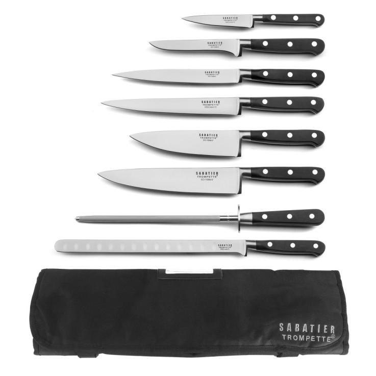 Valise hôtelière 8 couteaux de cuisine en inox Origin par Sabatier Trompette