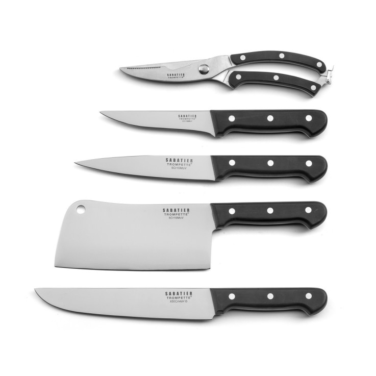 Set 5 couteaux de boucher en inox Universal