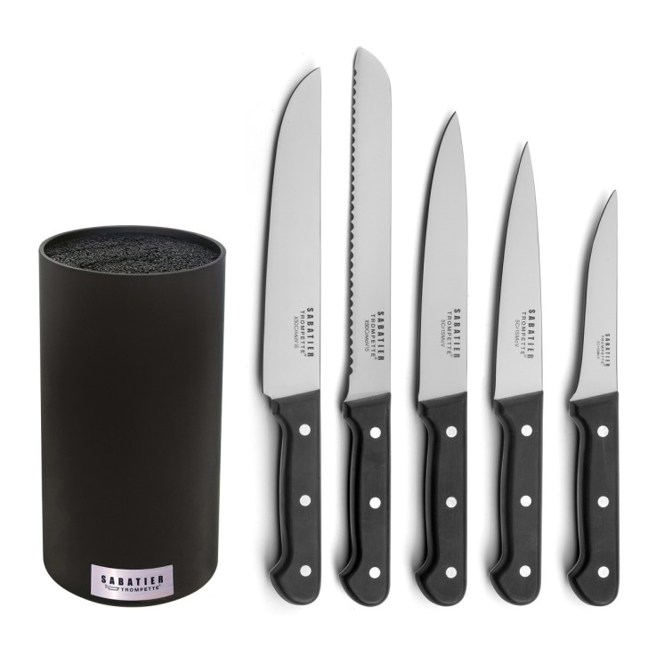 Bloc spaghetti 5 couteaux de cuisine en inox Origin