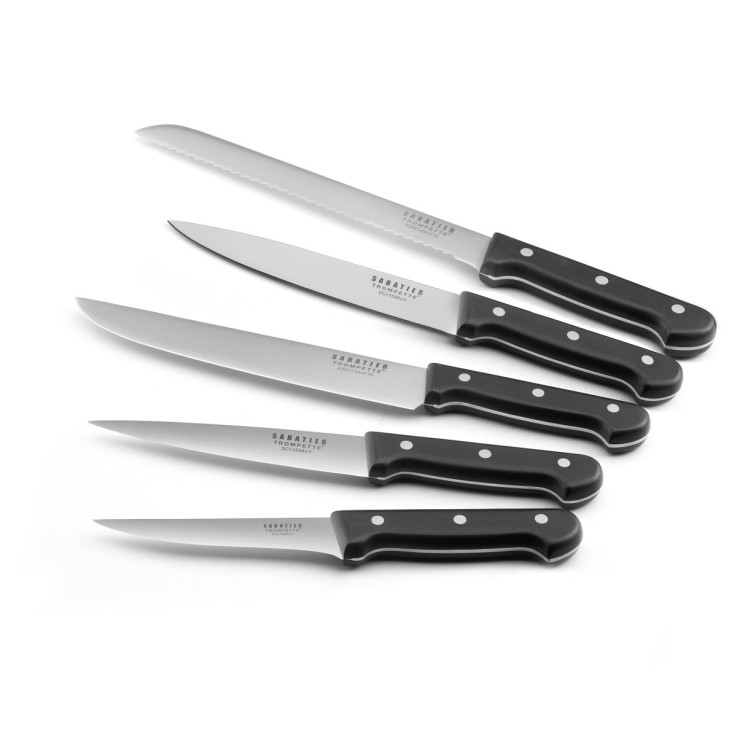 Bloc spaghetti 5 couteaux de cuisine en inox Origin