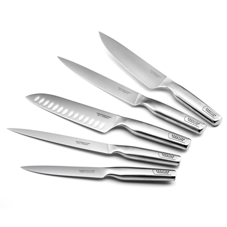 Trousse 5 couteaux de cuisine en inox Asean