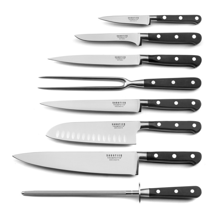 Trousse 8 couteaux de cuisine en inox Origin