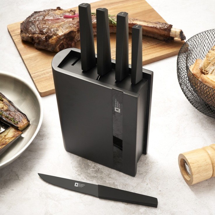 Bloc 5 couteaux de cuisine en inox Edge