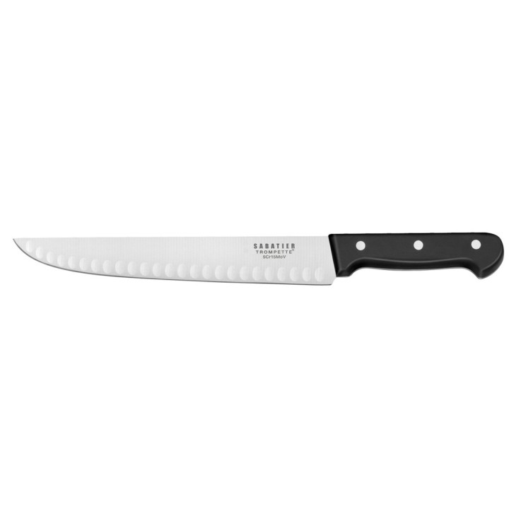 Couteau de boucher alvéoles 25cm en inox Universal