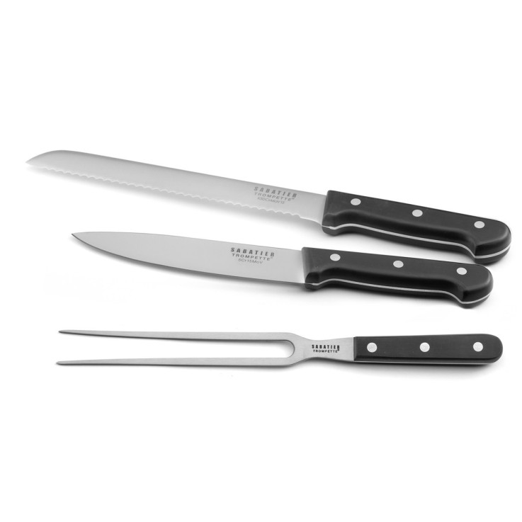 Set 3 couteaux de cuisine en inox Universal