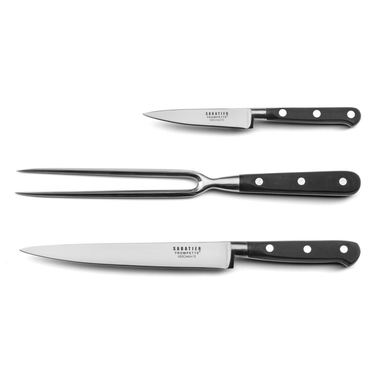 Set 3 couteaux de cuisine en inox Origin