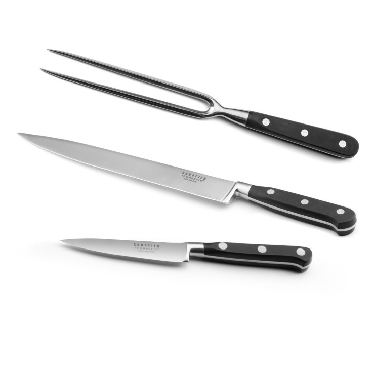 Set 3 couteaux de cuisine en inox Origin