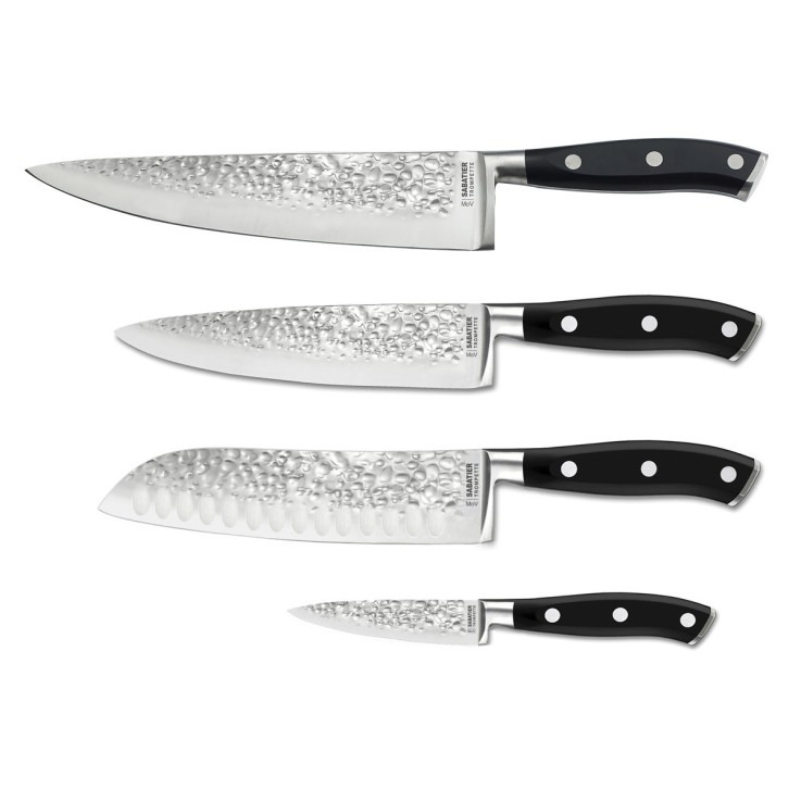 Couteau d'office 9 cm martelé avec protection de lame