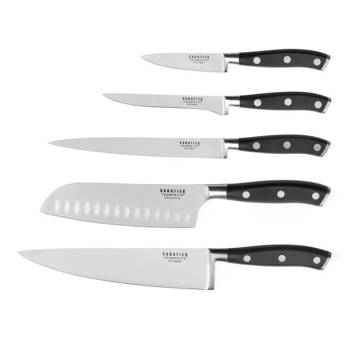 Trousse 5 couteaux de cuisine en inox Office