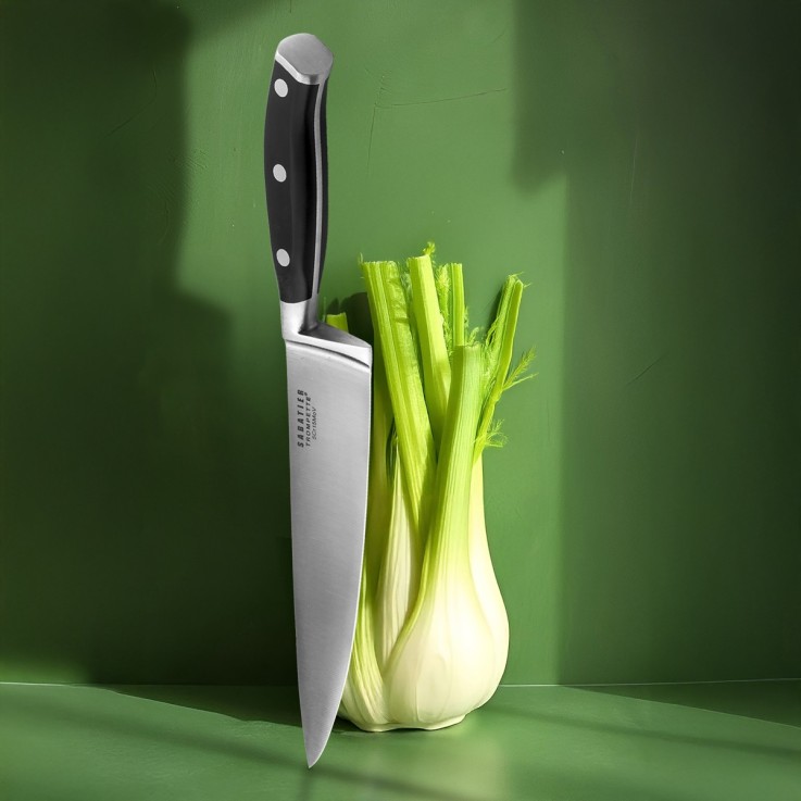 Set 8 couteaux de cuisine en inox Vulcano