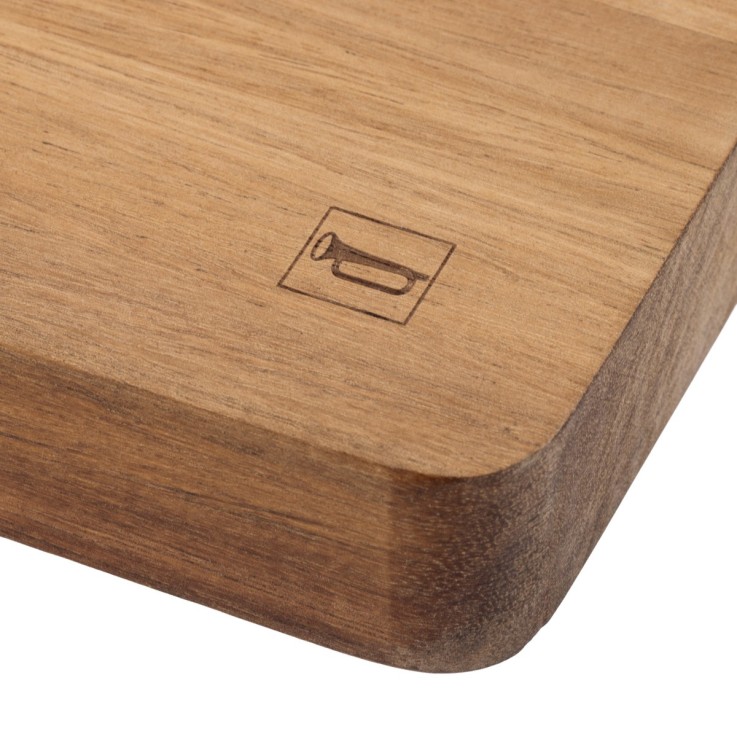 Planche à découper 39x28x3cm et Couteau de Chef martelé 20cm