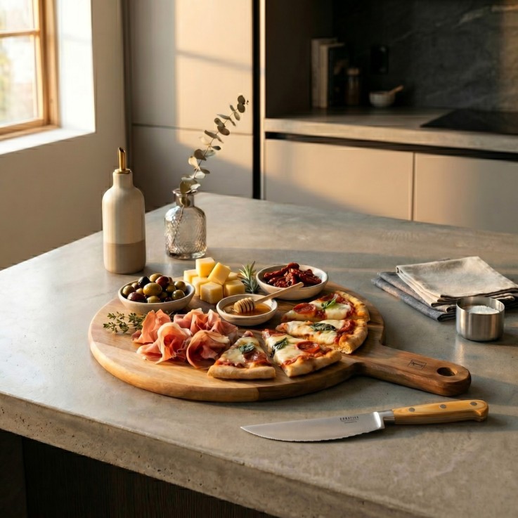 Set de service et découpe de pizza