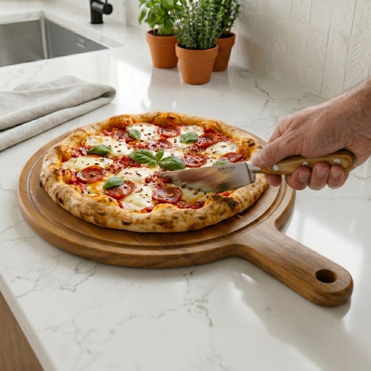 Set de service et découpe de pizza