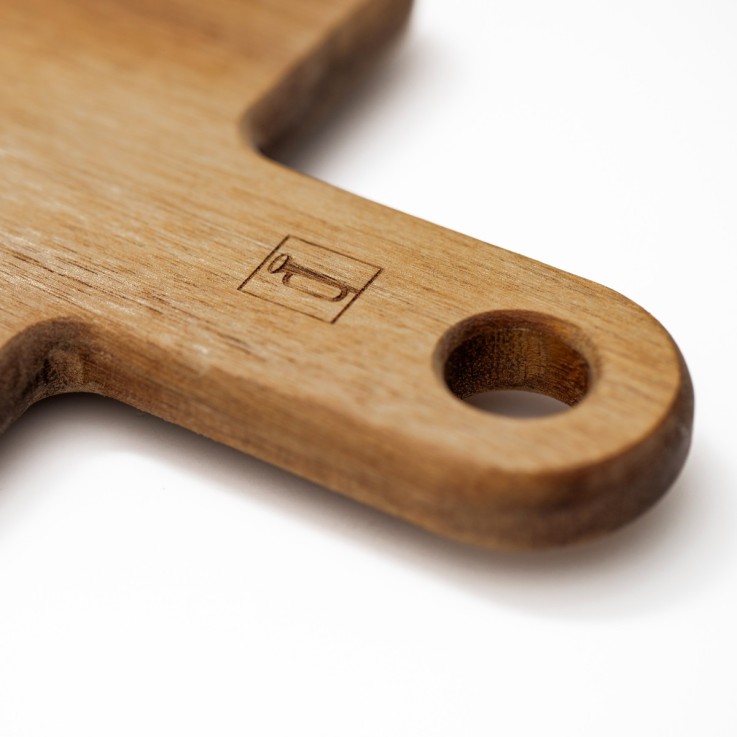 Set de 2 planches à découper rectangulaires avec poignées et rigoles