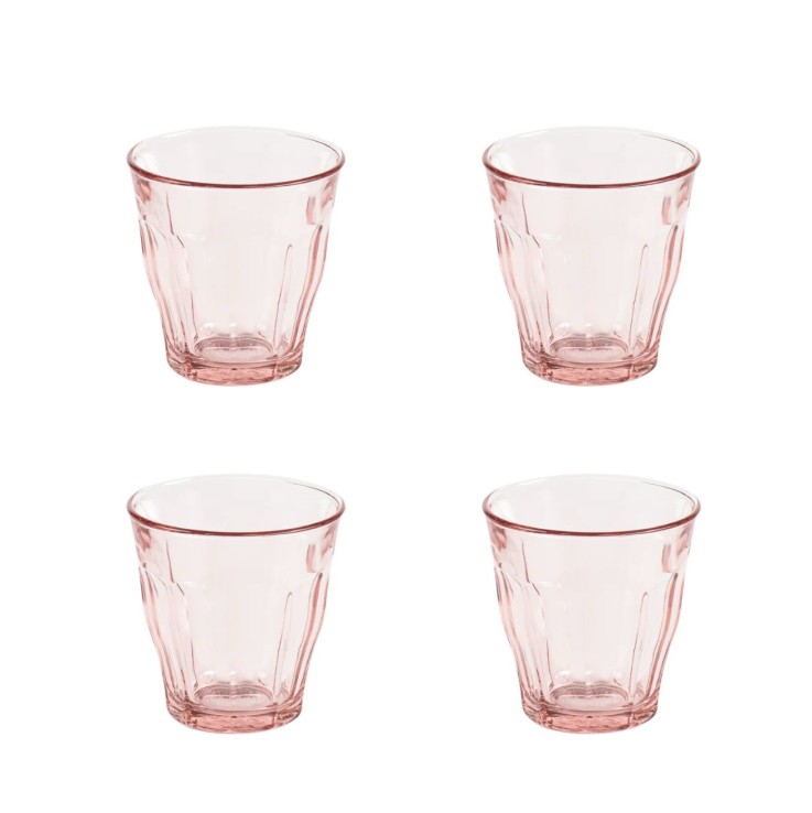 Pack de 4 verres Picardie rose (25cl) - Duralex