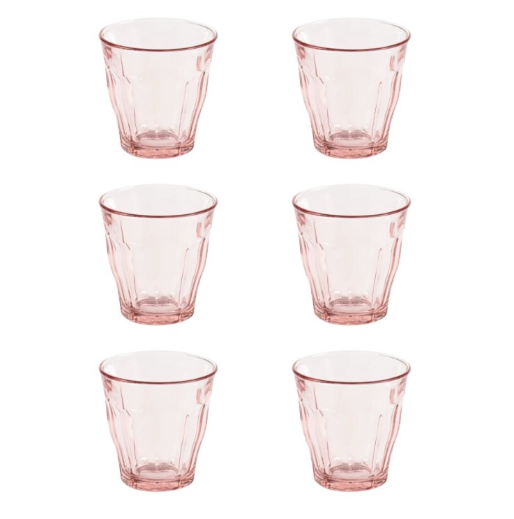 Pack de 6 verres Picardie rose (25cl) - Duralex