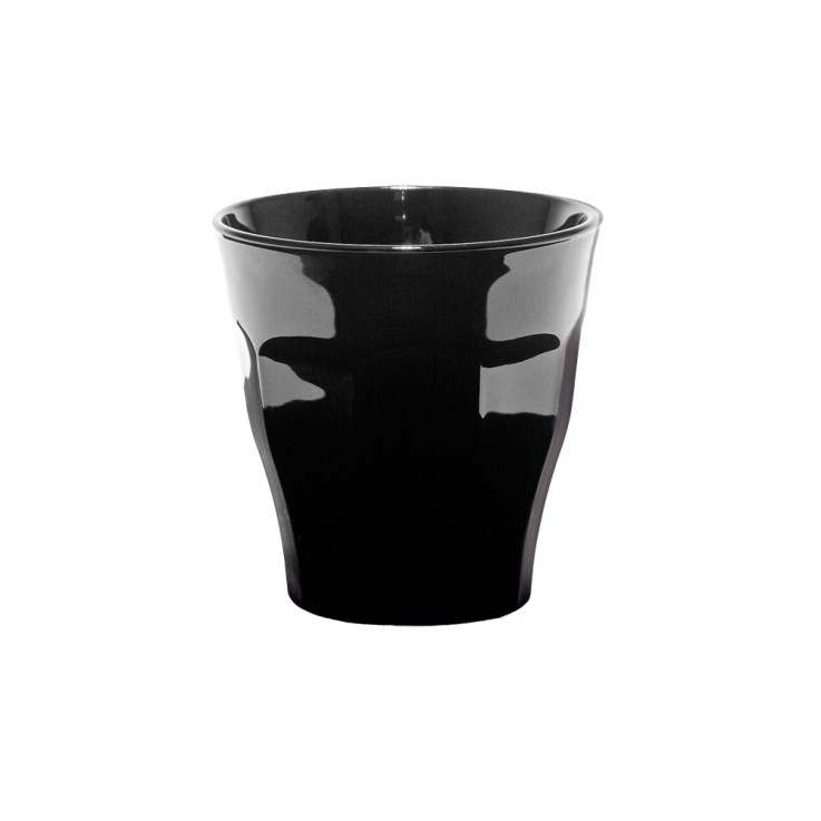 Boîte de 6 Gobelets Picardie noir 25 cl en verre