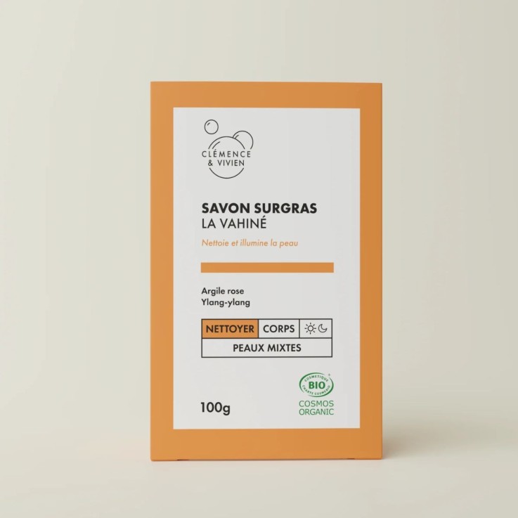 Savon surgras La Vahiné pour peaux mixtes (100g) Bio