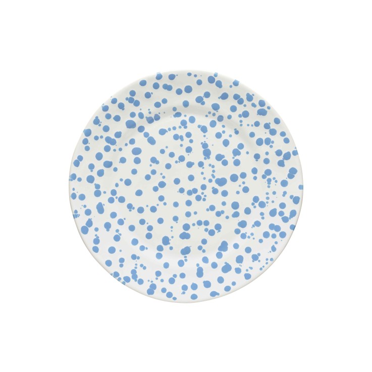 Assiette à Dîner Bleu Rafaela en grès