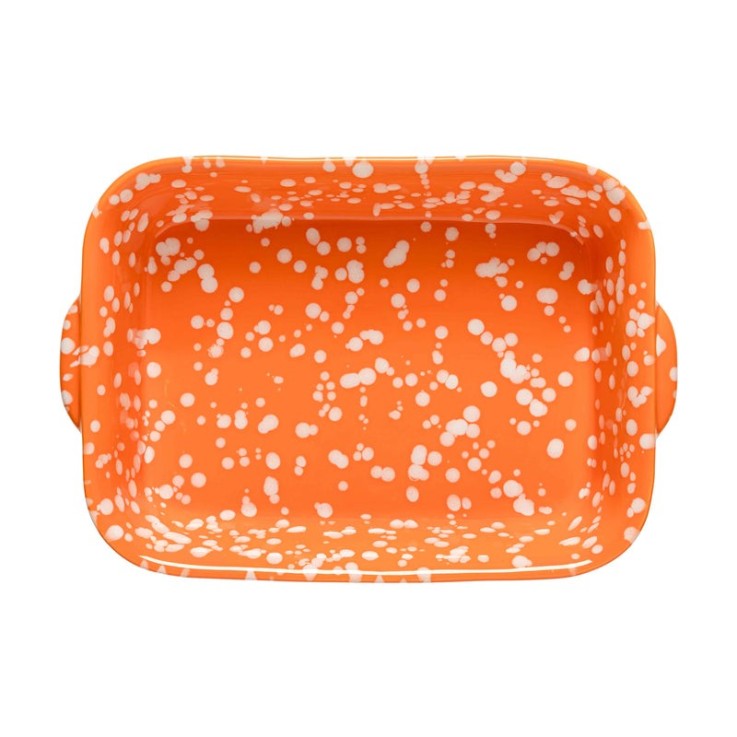 Plat à Four Rectangulaire Mandarine Rafaela en grès